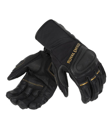 Royal Enfield x Revit Darcha Black Gloves - cafetwin