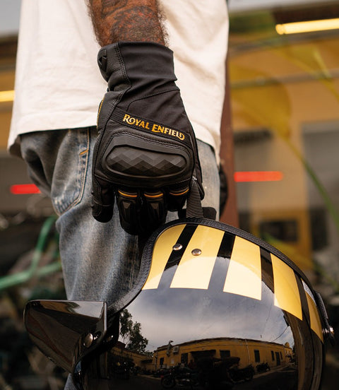 Guanti Royal Enfield x Revit Darcha Black - cafetwin