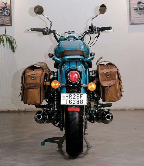 Kit Borse Expedition Marroni e Telai per Classic 650 - cafetwin