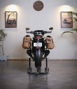 Expedition Brown Pannier Kit and Frames for Speed Twin 1200 / Thruxton 1200 - cafetwin