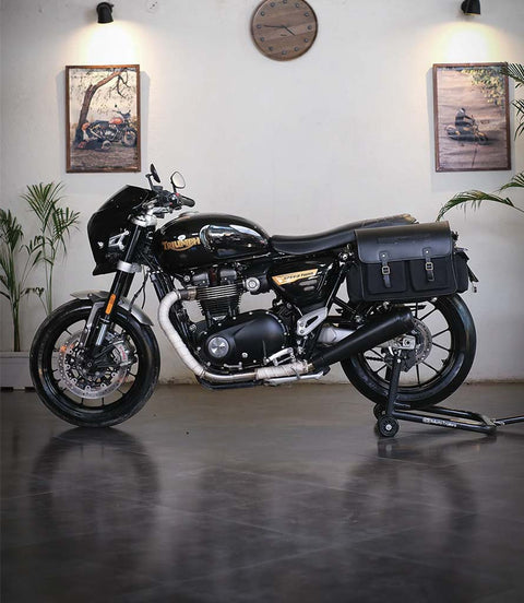 Kit Borse Expedition Nere e Telai per Speed Twin 1200 / Thruxton 1200 - cafetwin