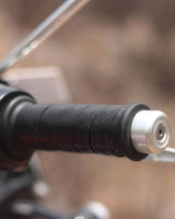 Cross Headlight Kit, Cable Ties and Black Leather Grips trip Machine - cafetwin