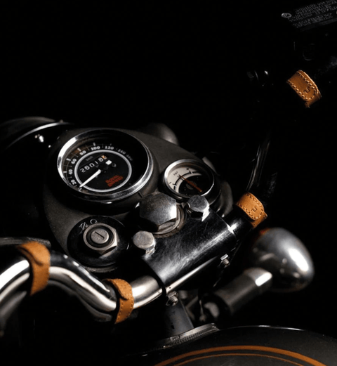 Kit Croce Faro, Fascette Fermacavi e Manopole in Pelle Vintage Tan trip Machine - cafetwin