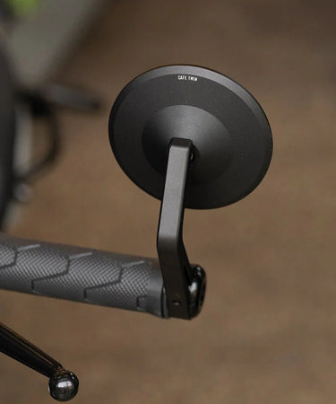 Kit Specchietti Bar End "Rocker" con Adattatori per Interceptor 650 dal 2018 al 2022 - cafetwin