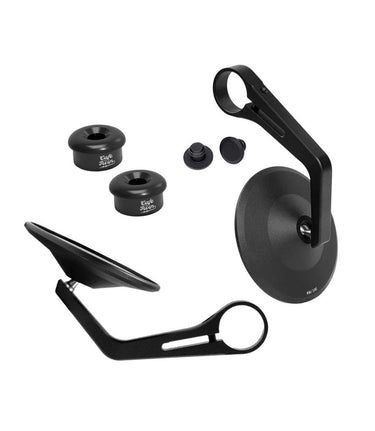 Kit Specchietti Bar End Rocker con Adattatori per Moto Guzzi V7 / V9 - cafetwin