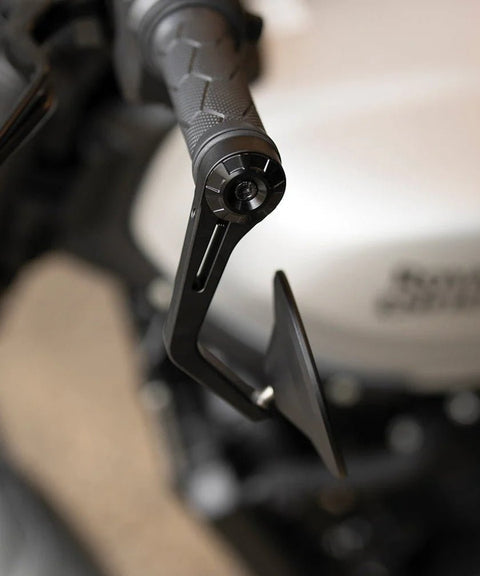 Kit Mirrors  Bar End "Rocker" with Scraper Adapters for Interceptor 650 from 2018 to 2022 - cafetwin