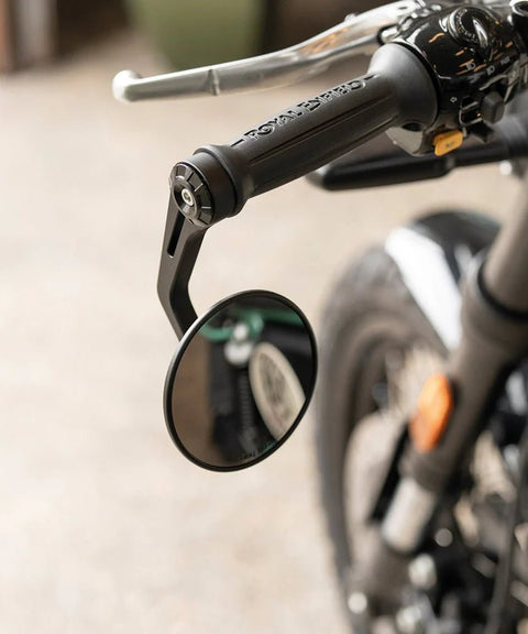 Kit Mirrors  Bar End "Rocker" with Scraper Adapters for Interceptor 650 from 2018 to 2022 - cafetwin