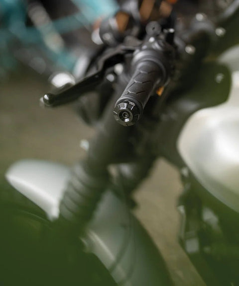 Kit Mirrors  Bar End "Rocker" with Scraper Adapters for Interceptor 650 from 2018 to 2022 - cafetwin