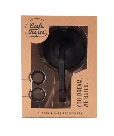 Bar End Mirror Kit "Rocker" with Scraper Adapters for Interceptor 650 from 2018 to 2022 - cafetwin