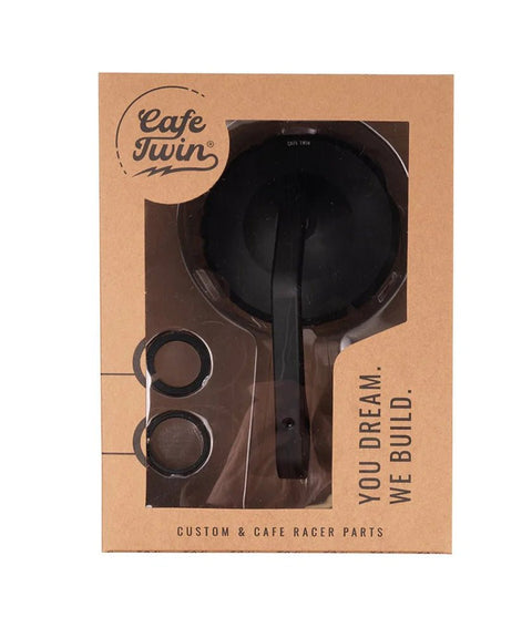 Kit Mirrors  Bar End "Rocker" with Scraper Adapters for Interceptor 650 from 2018 to 2022 - cafetwin