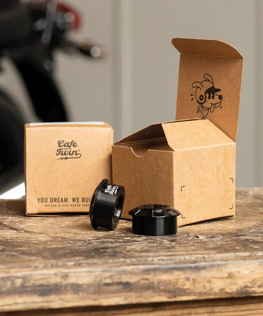 Kit Specchietti Bar End "Rocker" con Adattatori Scraper per Interceptor 650 dal 2018 al 2022 - cafetwin