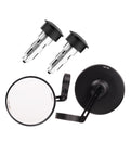 Kit Specchietti Bar End "Slim" con Adattatori ad Espansione Universali per Manubri Cavi - cafetwin
