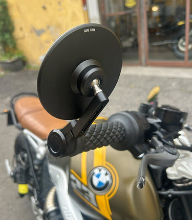 Kit Specchietti Bar End Slim con Adattatori BMW R12 (2024+) – Omologati ECE - cafetwin