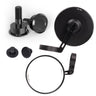 Slim Bar End Mirror Kit with Adapters for BMW R Nine T - cafetwin