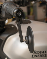 Slim Bar End Mirror Kit with Adapters for Guerrilla / Himalayan 450 and Interceptor 650 up to 2022 - cafetwin