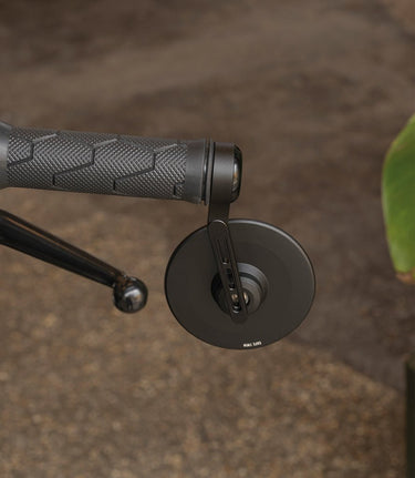 Slim Bar End Mirror Kit with Adapters for Guerrilla / Himalayan 450 and Interceptor 650 up to 2022 - cafetwin