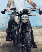 Kit Rückspiegel Bar End Slim mit Adaptern für Royal Enfield - cafetwin