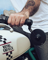 Kit Rückspiegel Bar End Slim mit Adaptern für Royal Enfield - cafetwin