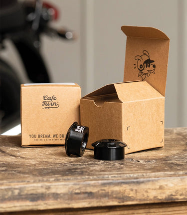 Motorcycle Bar End Mirror Kit Rocker with Adaptors for Guerrilla / Himalayan 450 and Interceptor up to 2022 - cafetwin