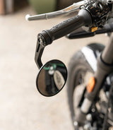 Motorcycle Bar End Mirror Kit Rocker with Adaptors for Guerrilla / Himalayan 450 and Interceptor up to 2022 - cafetwin