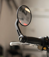 Motorcycle Bar End Mirror Kit Rocker with Adapters for Royal Enfield - cafetwin