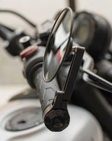 Slim Mirror Kit with Bar End Adapters for Guerrilla / Himalayan 450 and Interceptor up to 2022 - cafetwin