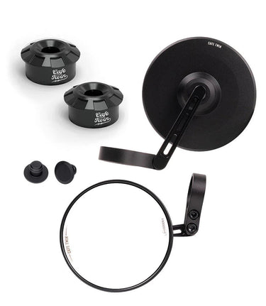 Kit Specchietti Slim con Adattatori Bar End per Interceptor 650 dal 2018 al 2022 - cafetwin