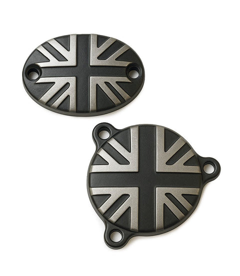 Kit Tappo Carter e Tappo Olio "Union Jack" per Royal Enfield 350cc - cafetwin