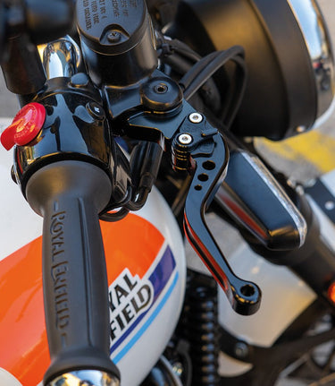 Leva Freno e Frizione Nere Regolabili per Super Meteor / ShotGun 650 / Classic 650 - cafetwin