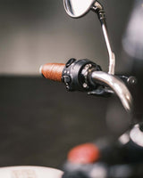 Trip Machine Perforated Cognac Motorcycle Grips - cafetwin