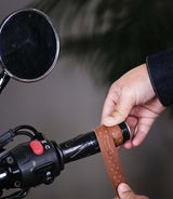 Poignées Moto Cognac Perforé Trip Machine - cafetwin