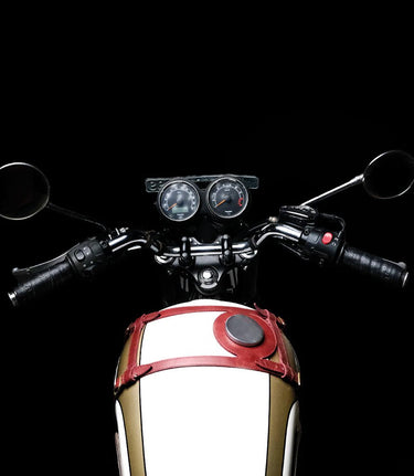 Grips Perforated Black Motorcycles Trip Machine - cafetwin