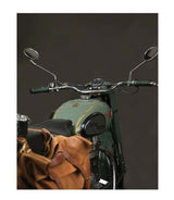 Poignées Moto Vertes Trip Machine - cafetwin