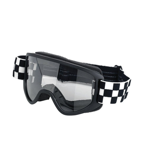 Mascherina Moto 2.0 Biltwell Nera / Scacchi - cafetwin