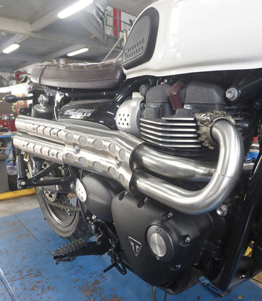 Scarico Alto Mohave per Scrambler 900 / Street Scrambler - Uk Style