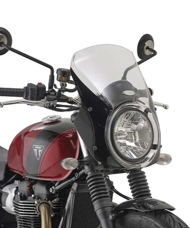 Windshield Speed Twin 900 Transparent with Mounts A6407A - GIVI - cafetwin