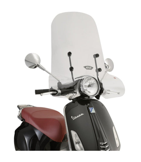 Parabrezza Trasparente per Vespa 5608A - GIVI - cafetwin