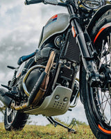Silver Frame Sliders for Bear / Interceptor / Continental GT 650 - Royal Enfield - cafetwin