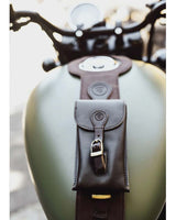 Paraserbatoio con Borsa per Meteor 350 - Cafe Twin x Trip Machine Marrone - cafetwin
