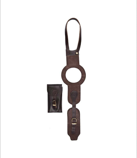 Paraserbatoio con Borsa per Meteor 350 - Cafe Twin x Trip Machine Marrone - cafetwin