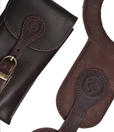 Paraserbatoio con Borsa per Meteor 350 - Cafe Twin x Trip Machine Marrone - cafetwin