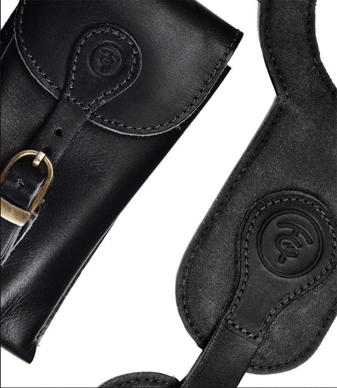 Paraserbatoio con Borsa per Meteor 350 - Cafe Twin x Trip Machine Nero - cafetwin