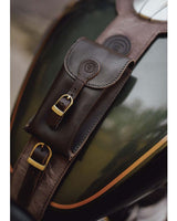 Paraserbatoio con Borsa per Super Meteor 650 - Cafe Twin x Trip Machine Marrone - cafetwin