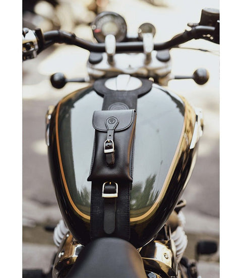 Paraserbatoio con Borsa per Super Meteor 650 - Cafe Twin x Trip Machine Nero - cafetwin