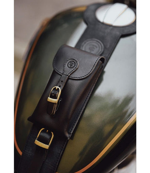 Paraserbatoio con Borsa per Super Meteor 650 - Cafe Twin x Trip Machine Nero - cafetwin