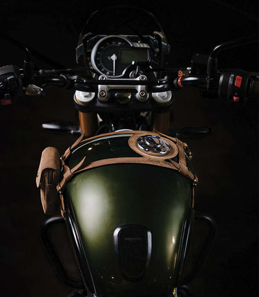 Tank Cover Brown for Triumph 400 cc - cafetwin
