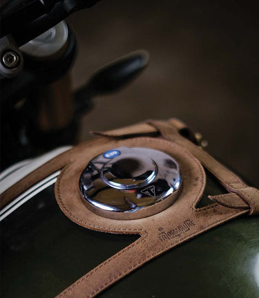 Tank Cover Brown for Triumph 400 cc - cafetwin