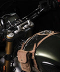 Paraserbatoio Marrone per Triumph 400 cc - cafetwin
