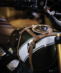 Paraserbatoio Marrone per Triumph 400 cc - cafetwin