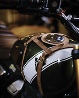 Brown Tank Pad for Triumph 400 cc - cafetwin